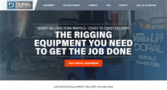 Desktop Screenshot of doralequipmentrental.com