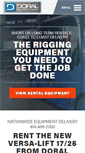 Mobile Screenshot of doralequipmentrental.com